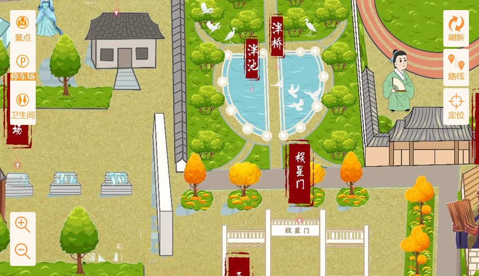 东英镇手绘地图景区语音讲解导览系统：智慧景区建设的基石